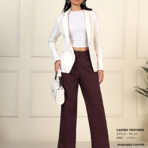 Women's High-Rise Straight Fit Tailored Trousers