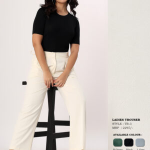 Women's High-Rise Wide Leg Tie-Waist Tailored Trousers