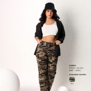 Women's High-Rise Camouflage Multi-Pocket Cargo Pants