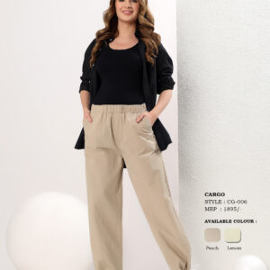 Women's High-Rise Elasticated Balloon Fit Jogger Pants