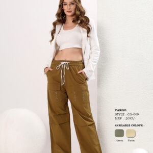 Women's High-Rise Wide Leg Utility Pocket Pants