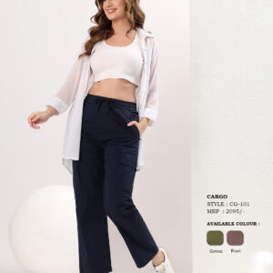 Women's High-Rise Straight Fit Cargo Pants