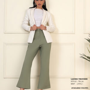 Women's High-Rise Flared Fit Tailored Trousers