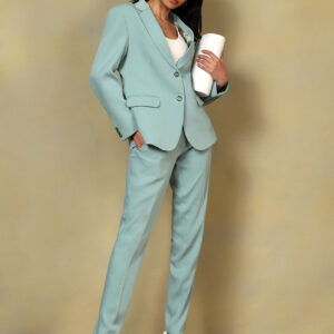 Women's Tailored Two-Piece Blazer & Trouser Coat Suit