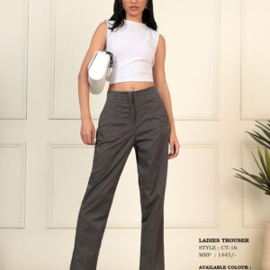 Women's High-Rise Slim Fit Tailored Formal Trousers
