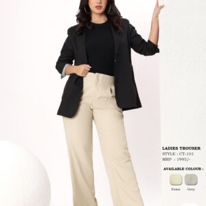 Women's High-Rise Pleated Wide Leg Tailored Trousers