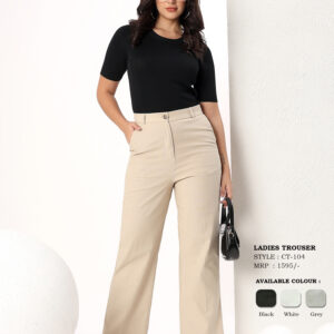 Women's High-Rise Straight Fit Tailored Trousers
