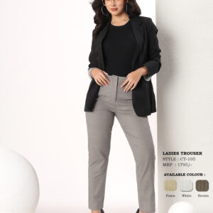 Women's High-Rise Pinstripe Straight Fit Tailored Trousers