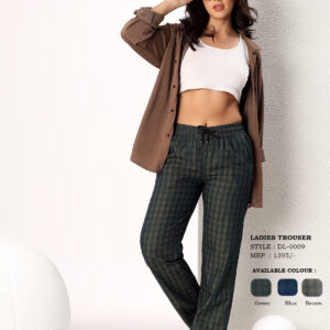 Women's Checked Straight Fit Lounge Pants