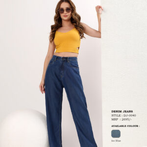 Women's Relaxed Wide Leg High-Rise Denim Jeans
